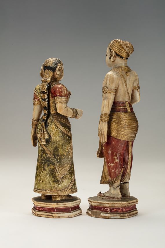 Pair of Indian Ivory Figures | MasterArt